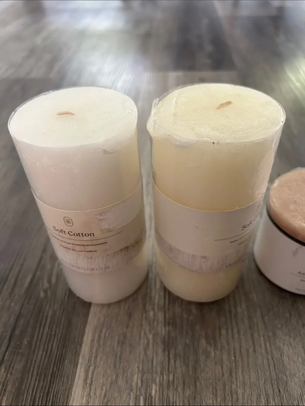 Threshold Neutral Pillar and Votive Candle Set